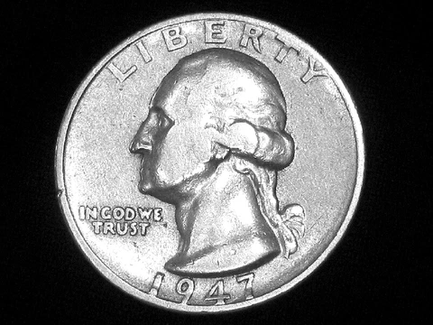 1947-S Washington Quarter --- Extra Fine +++ Cover