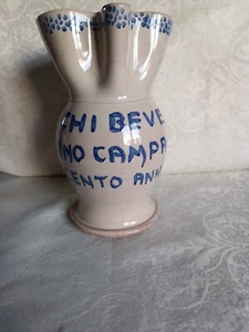 Studio Pottery Water Jug, Signed Height 8" - Picture 1 of 5