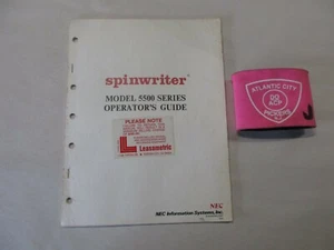NEC INFORMATION SYSTEMS INC. SPINWRITER MODEL 5500 SERIES OPERATOR'S GUIDE - Picture 1 of 6