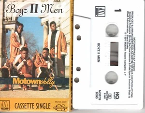 Boyz II Men Motown Philly 1991 OG Cassette Tape Single R&B Hiphop 2 To - Picture 1 of 2