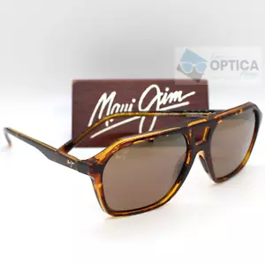 New Maui Jim Wedges Polarized Sunglasses Tortoise Amber - HCL Bronze MJ H880-10 - Picture 1 of 4