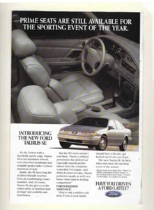 Ford Taurus SE 1995 "Los asientos principales todavía están disponibles" anuncio de auto de colección - Imagen 1 de 1