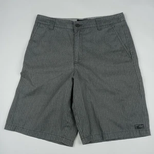 O'NEILL Chino Style Shorts w/ Pockets Men's Size 30 Gray Casual Striped - Picture 1 of 11