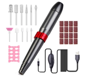 Elektrischer Nagel Bohrer Set Profi Nagelfeile Tragbar Maniküre Pediküre Bohrer - Bild 1 von 7