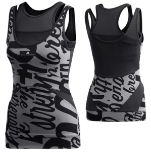 Adidas Stella Sport Girls Tank Top "With Sports Bra" Shirt Fitness Tennis Kids - Picture 1 of 3