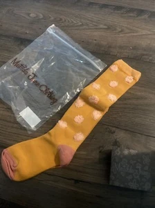 MATILDA JANE Just Imagine Dana Girls Knee-High Pompom Socks Small - Picture 1 of 6