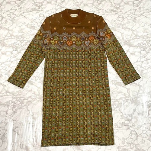 SAINT LAURENT (YSL) Abito maglia Yves Saint Laurent marrone taglia M