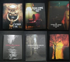 SK LIB CALENDARS Stephen King  2006 2007 2008 2009 2010 2011 US 1st ED HARDBACK - Picture 1 of 13