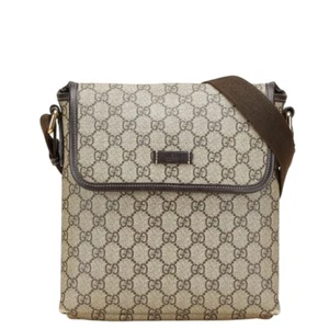 GUCCI GG Supreme Diagonal shoulder bag Shoulder Bag 223666 Women 【Used】 - Picture 1 of 12
