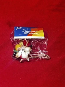Vintage Designland Weihnachten Kunststoff Figuren Miniaturen Diorama Basteln NOS - Bild 1 von 6