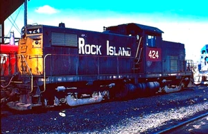 DIAPOSITIVA ORIGINAL KODACHROME ROCK ISLAND C-415 #424 BLUE ISLAND, IL 13 DE ABRIL 1979 - Imagen 1 de 1