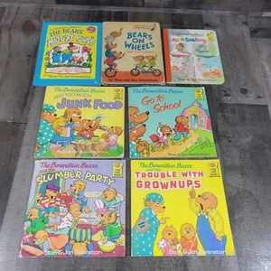 Lot of 6 Berenstain Bears Children Kids Stan & Jan Picture Books Paper & HC VTG. - Picture 1 of 8
