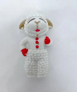 Lambchop Lamm Figur Shari Lewis 1993 Spielzeug 2,5" H  - Bild 1 von 2