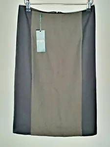 Hobbs Pencil Work Skirt Miranda Khaki And Black Bodycon BNWT Size UK 8 RRP £89 - Picture 1 of 6