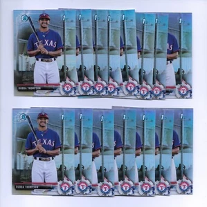 2017 Bowman Chrome Draft Bubba Thompson Refractor Lot Of 15 - Picture 1 of 2