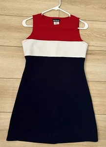 Women’s Vintage Denial Minidress Red/ White/ Blue - Small -EUC ! - Picture 1 of 8