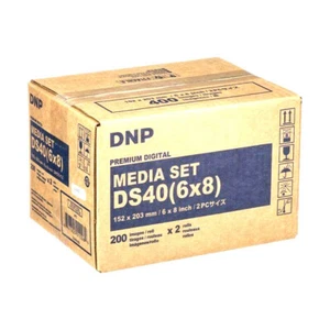 DNP Media Set DS40 (6x8) Carta stampante foto 15X20 400 stampe - Photo 1/1