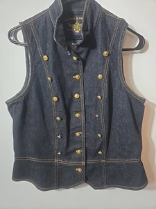 Chaleco vaquero vintage Ralph Lauren para mujer grande raro - Imagen 1 de 11