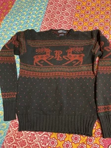 Vintage Polo gemusterter Strickpullover Gr- - Bild 1 von 6