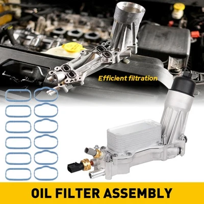 1/2 juego de carcasa de filtro de aceite de aluminio para Chrysler Jeep Dodge Ram 2011-2016 926-959 Foto 1 de 4