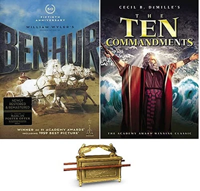 Ben Hur & The Ten Commandments Charlton Heston Double Feature 2 DVD Set New - Image 1 of 4