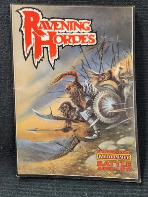 Warhammer Ravening Hordes Battle Army Lists Book Games Workshop 1987 - Image 1 of 4