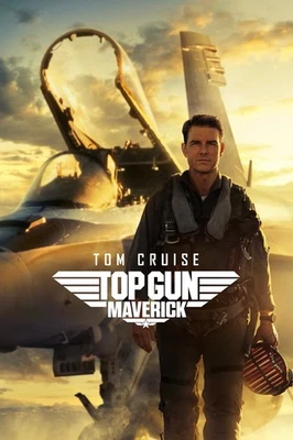 NEW TOP GUN MAVERICK 2022 MOVIE POSTER PREMIUM WALL ART PRINT SIZE A5-A1 - Image 1 of 4