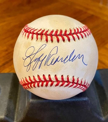 Jeff Reardon Firmado Oficial AL Mets Gemelos Expos Bravos Yankees Medias Rojas Foto 1 de 3