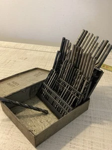 Vintage Huot Bohrer Index Metallkiste Koffer - 1-60 USA Garagenfund - Bild 1 von 11