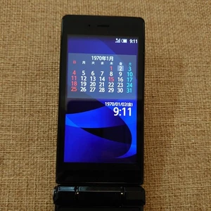 Sharp Aquos Docomo SH-06G Flip Phone Color Black Japanese No Box Used - Photo 1 sur 9