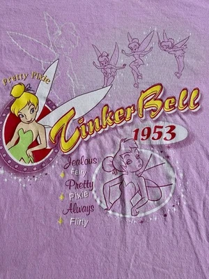 Винтажный Disney Динь-Динь Sleepshirt один размер XL фея сна футболка платье Питер Пэн - Изображение 1 из 4