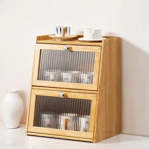 Vintage Countertop Display Cupboard Kitchen Pantry Spice Organizer Cabinet Rack - Picture 1 of 32