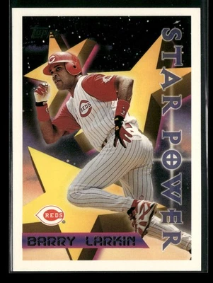 1996 Topps #6 Barry Larkin Cincinnati Reds - Image 1 of 2
