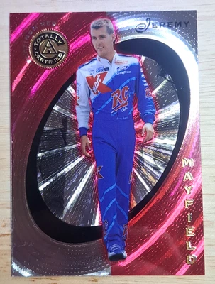 Jeremy Mayfield /2999 ⚜️1997 Pinnacle Totally Certified Red Platinum NASCAR - Image 1 of 3