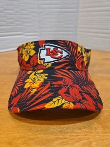 Kansas City Chiefs Adult Visor Hat New Era Tropical Print Adjustable NFL Summer - Picture 1 of 10