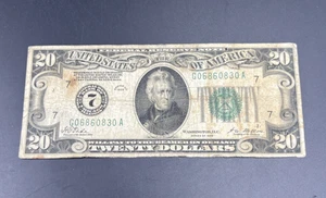 1928 $20 FRN Gold On Demand Federal Reserve Note G / VG Very Circ #830 - Picture 1 of 11
