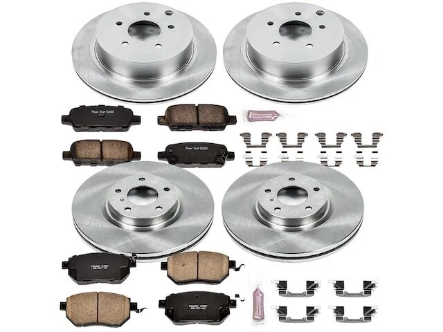Kit de pastillas de freno y rotor delanteras y traseras para 06-07 Nissan Murano ZQ76B7 Foto 1 de 1