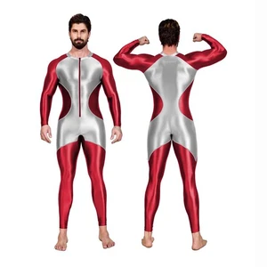 AMORESY Hombres Brillante Traje de Baño Jupsuits Fitness Ropa Deportiva Traje de Gato Mono Playsut - Imagen 1 de 38
