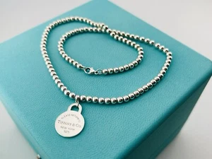 Return To Tiffany Round Tag Necklace - Picture 1 of 7
