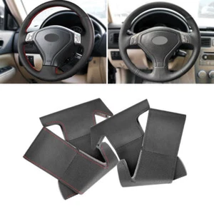 Cubierta del volante cubierta de cuero Trim para Subaru Forester Outback Legacy 2005-2007 - Imagen 1 de 14
