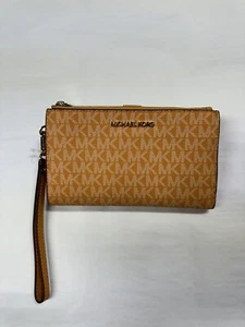 Michael Kors Jet Set Travel Large Double Zip Wristlet (Honeycomb Multi) - Picture 1 of 6