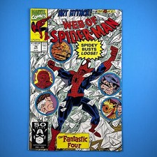 Web of Spider-Man #76 Art Attack Part 4 Marvel Comics 1991 Fantastic Four