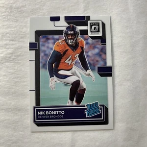 Nik Bonitto Denver Broncos 2022 Donruss Optic Card #270 Rated Rookie - Picture 1 of 2