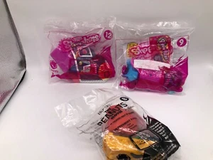 Lote de 3 juguetes de McDonalds Happy Meal 2018 12 y 9 cacahuetes Shopkins Happy Places - Imagen 1 de 4