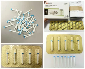 1.6MM Dental Fiber Post Glass Fiber Posts Crown Pile Screw Thread Card 3DESPE - Picture 1 of 9
