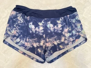 Athleta Girl Shorts Size Xxl 14/16 Athletic Printed Sprinter Blue - Picture 1 of 3