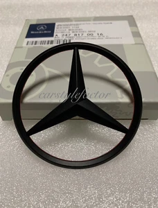 Matte Black Rear Star Badge Emblem for Mercedes Benz GLB35 GLB220d GLB200d X247 - Picture 1 of 2