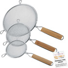 U.S. Kitchen Supply - Set of 3 Premium Quality-Double Mesh Extra Fine Stainless