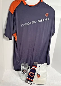 Chicago Sports Memorabilia-Bears Shirt, Bears Hat, Bears Mug & Koozie - Picture 1 of 13