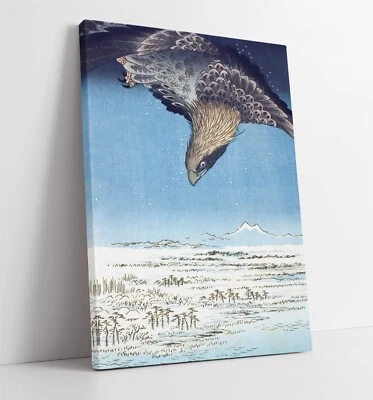 UTAGAWA HIROSHIGE, SUSAKI AND JUMANTSUBO PLAIN-CANVAS WALL ARTWORK PICTURE PRINT - Image 1 of 2